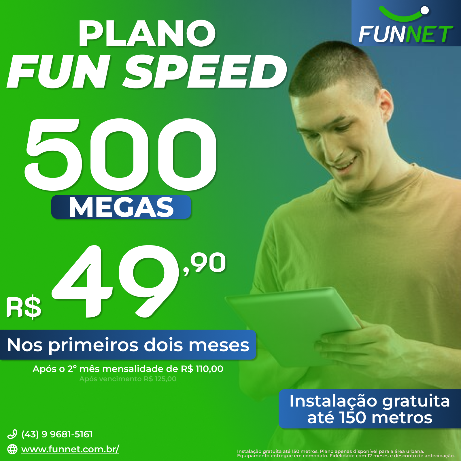 Fibra urbana 500 megas